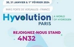 Filière Hydrogène : nous serons exposant au salon HYVOLUTION à Paris
